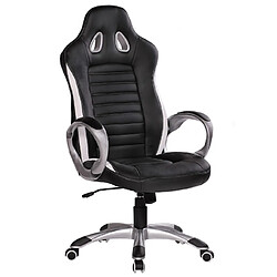 Mes Fauteuil de bureau gamer 66x66,6x122/131 cm noir