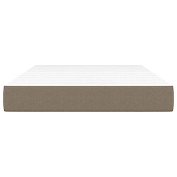 Avis Maison Chic Matelas de lit à ressorts ensachés, Matelas doux Taupe 120x200x20 cm Tissu -GKD77279