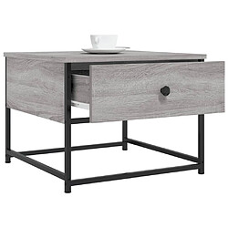 Acheter ComfortXL Table Basse Sonoma Gris 51x51x40 Cm Bois D'ingénierie