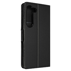 Avizar Etui pour Samsung S23 Porte-Carte Support Vidéo Double Languette Magnétique Noir