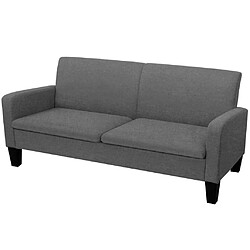 Maison Chic Ensemble de canapés 2 pcs, Canapé droit Sofa pour Salon Tissu Gris foncé -GKD762540