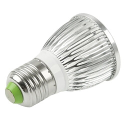 Wewoo Lampe blanc E27 6W Luminosité réglable 3 LED Spot Ampoule, AC 220V