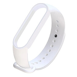 PHONECARE Bracelet Silicone Souple pour Xiaomi Mi Band 6 / Mi Smart Band 6 - Blanc