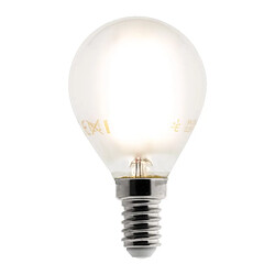 Elexity - Ampoules Ampoule déco dépolie filaments LED sphérique E14 - 4W - Blanc chaud - 400 Lumen - 2700K - A++ - Zenitec