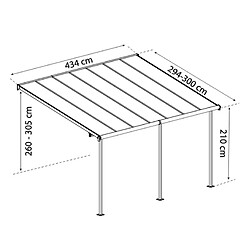 Acheter Pergola 13m² gris anthracite - 705600 - PALRAM