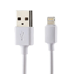 Wewoo Pour iPad, iPhone, Galaxy, Huawei, blanc Xiaomi, LG, HTC et autres smartphone, Dispositifs rechargeables 5V 2.1A Intelligent Identification USB Chargeur avec 1 m USB à Lightning Câble de Recharge, Plug UE,