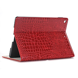 Avis Etui en PU peau de crocodile avec support rouge pour votre Apple iPad 10.2 (2019)