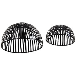 Avis Aubry Gaspard Abat-jour en bambou (Lot de 2) noir.