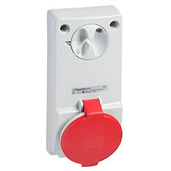 socle de prise sur panneau - verrouillable - pratika - 32a - 3p+n+t - schneider electric 82047