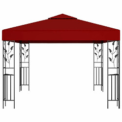 Maison Chic Auvent,Belvédère d'extérieur,Tonnelle 3x3 m Rouge bordeaux -GKD35824