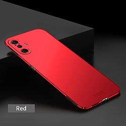 Mofi Coque en TPU Bouclier Slim Givré rigide rouge pour votre Xiaomi Redmi K40 Gaming