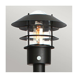 Avis Elstead Lighting Borne de jardin Helsingor Acier inoxydable,verre transparent Noir