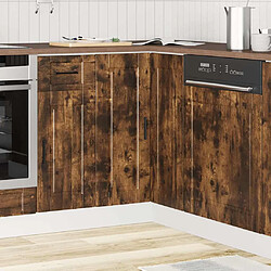 Avis vidaXL Armoire d'angle de cuisine Porto chêne fumé bois d'ingénierie