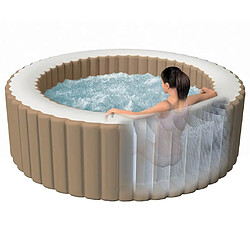 INTEX Baignoire de massage à bulles ronde PureSpa 216x71cm 6 personnes pas cher