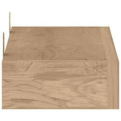 Acheter vidaXL Étagères murales 2 pcs 40x15x4 cm bois de teck massif