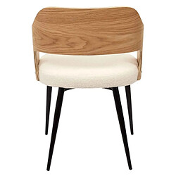 The Home Deco Factory Fauteuil assise bouclette Loki. pas cher