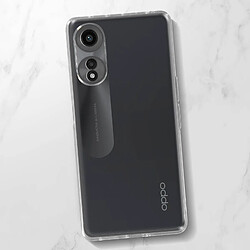 Avizar Coque pour Oppo A78 Silicone Gel et Verre Trempé 9H contour noir pas cher