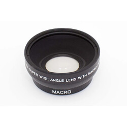 vhbw lentille de réduction grand angle filetage objectif 49mm, coefficient 0,45x pour Agfa, Agfaphoto, Canon, Casio, Fuji, Fujifilm, Kodak, Minolta.