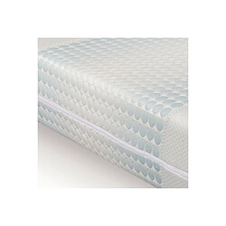 Incroyable Literie Matelas Oxygen | Hauteur 22cm | Mousse H.R 35kg/m3 | Fabriqué en France | Thermorégulant | Réversible | Déhoussable 140x190