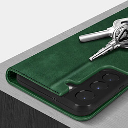 Avis Avizar Etui Folio Samsung Galaxy S22 Plus Porte Carte Simili Cuir Daim vert