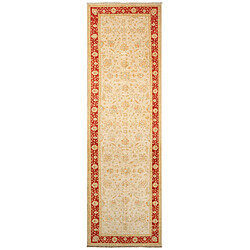 Vidal Tapis de couloir en laine 409x120 beige Kaizar