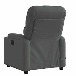 Acheter Maison Chic Fauteuil de massage inclinable,Fauteuil luxe de relaxation Gris foncé Tissu -MN97411