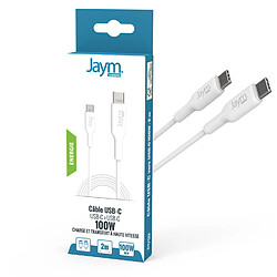 Jaym - Cable Charge & Synchro Usb-c Vers Usb-c Power Delivery 3.0 (100w)