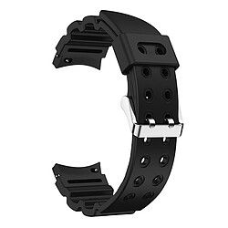 Bracelet de montre en silicone 20MM compatible Samsung Galaxy Watch5/4 Classic (Noir)