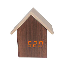 Style coréen Horloge numérique Bureau Électronique Alarme Minuterie Mantel Ornement Cadeau Horloge Marron Orange Lumière