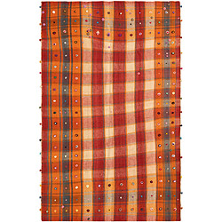 Vidal Tapis de laine 225x143 orange Jajim