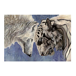 Peinture diamant peinture 5D tigre loup peinture