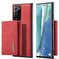 Dg.Ming Coque en TPU + PU avec béquille magnétique rouge pour votre Samsung Galaxy Note20 Ultra