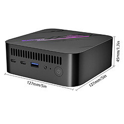 Mini PC Blackview MP100, AMD Ryzen 7 5700U 8 cœurs Max 4,3 GHz, 16 Go de RAM 512 Go de SSD