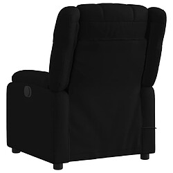 Avis vidaXL Fauteuil de massage inclinable Noir Tissu