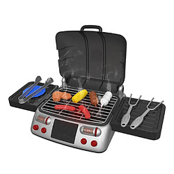 Kid électrique Grill Miniature Four Semblant Jouer Cuisine Jouet Pour Enfants Noir