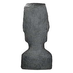 Avis Ecd Germany Statue Île de Pâques Moai Rapa Nui 28x25x56cm sculpture jardin tête anthracite