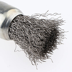 Forme de stylo en acier inoxydable Brosse métallique sertie 6mm tige 6 x 30mm 0,3