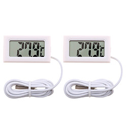 2x LCD Numérique électronique AquariumTank Eau Thermomètre Hydrothermographe