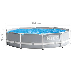 INTEX Ensemble de piscine Prism Frame Premium 305x76 cm pas cher