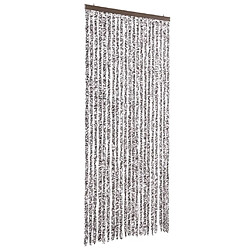 vidaXL Moustiquaire Marron et beige 90 x 220 cm Chenille