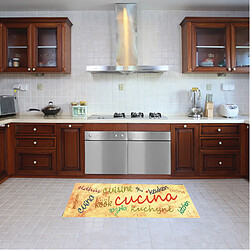 Alter Tapis de cuisine, 100% Made in Italy, Tapis antitache avec impression numérique, Tapis antidérapant et lavable, Modèle Enshi, 240x52 cm