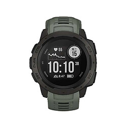 Wewoo Bracelet pour montre connectée Dragonne de remplacement en silicone Garmin Instinct 22mm Vert armée