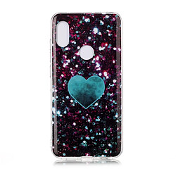 Wewoo Coque Souple Pour Xiaomi Redmi Note 6 Modèle de dessin coloré Pro Fabrication IMD Étui de protection en TPU Amour vert