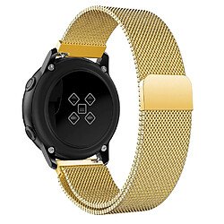 Acheter Wewoo Bracelet pour montre connectée de poignet en acier inoxydable magnétique Milanis WatchBand Galaxy Watch Active 20mm Or