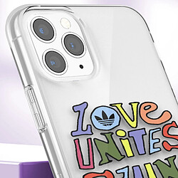 Acheter Adidas Coque Silicone pour iPhone 11 Pro Imprimé Love Unites Bords Surélevés Transparent