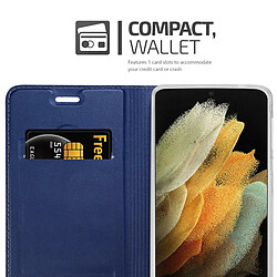 Cadorabo Coque Samsung Galaxy S21 ULTRA Etui en Bleu pas cher