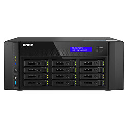 QNAP TS-h1290FX-7302P-128G 12 Bay U.2 TS-h1290FX-7302P-128G 12 Bay U.2 NVMe PCIe Gen4 x4 all-flash desktop NAS AMD EPYC 16-core 7302P 128Go RDIMM ECC DDR4