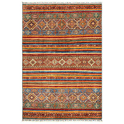 Vidal Tapis de laine 236x170 rouge Torkman