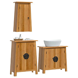 Avis Maison Chic Armoire de Bain | Ensemble de 3 meubles salle de bain bois de pin massif -GKD97417