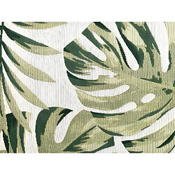 Avis Vente-Unique Tapis intérieur ou extérieur ethnique motifs feuilles - 150 x 200 cm - Vert - PALMO